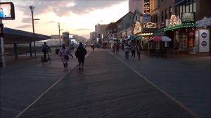 Атлантик-Сити. Штат Нью-Джерси. Пляж и променад. Atlantic City USA
