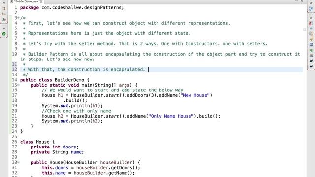Builder Design Pattern