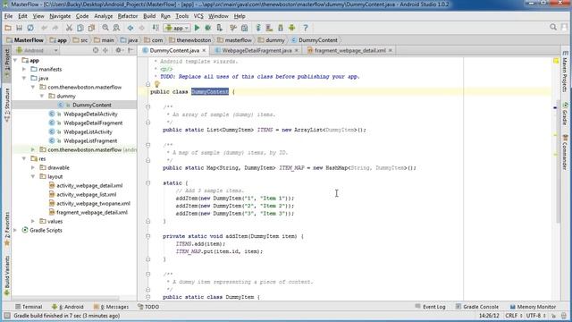 Android App Development for Beginners - 31 - Master Detail Flow