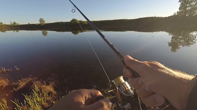 Тсуеки флирт 128 в деле!Ловля щуки на спиннинг! смотреть онлайн