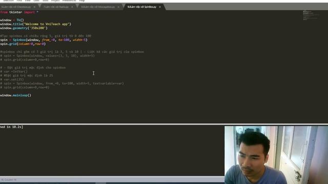 Tkinter trong Python làm việc với SpinBox смотреть онлайн
