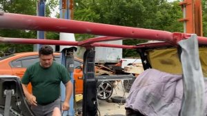 Building A Fully Custom Soft Top Hummer from A Jeep Roll Cage Painting The Cage