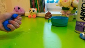 Как сделать слайм из теста для лепки!!