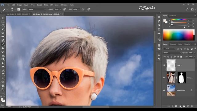 Photoshop Tutorials #50 Finessing hair (हिन्दी) смотреть онлайн