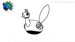 How To Draw Peacock Adopt Me Pet | Roblox | Cute Step By Step Drawing Tutorial