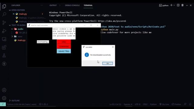 text to audio synthesizer + downloader using python смотреть онлайн