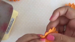 МК Хризантема из фоамирана. Цветы из фоамирана своими руками // DIY Foam Flowers