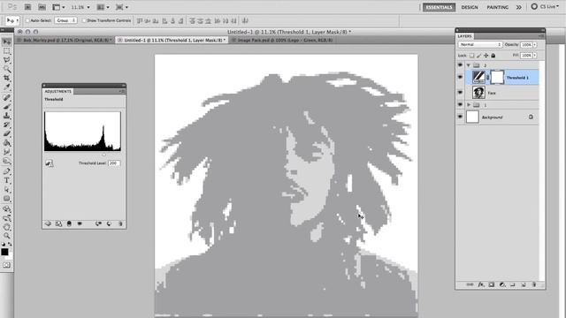 Lego Portrait | Bob Marley | Adobe Photoshop Tutorial смотреть онлайн