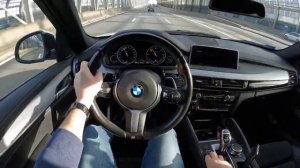 ASMR BMW X6 F16 40d 313HP   POV Test Drive