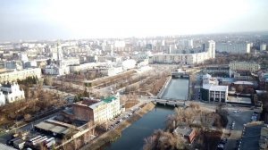 Харьков. Центральный рынок (Благовещенский базар). Обзорный полёт. Видео 4K