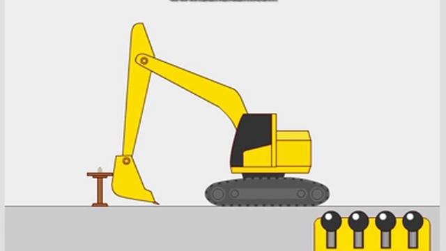 Сбей пилюлю экскаватором! Digger vs meat ball смотреть онлайн