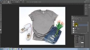 Mockup t shirt photoshop tutorial   Free Mockup PSD download