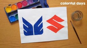 Car logos from the beginnings - colorful days