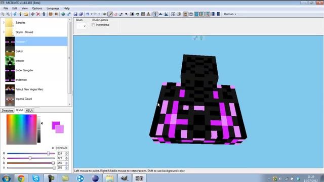 Minecraft Skin: Ender Assassin смотреть онлайн