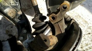 Обзор передней подвески Белого Черепаха. Тойота Спринте Кариб. Lifted Toyota Carib ae114.