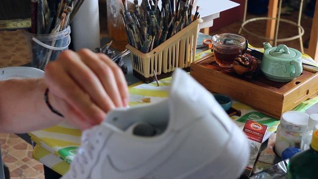 мастер-класс роспись обуви art workshop art on trainers ~ shoes