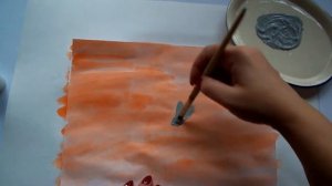 Технология рисования тычок жесткой полусухой кистью