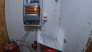 Газовая колонка Нева 4510т на систему отопления. Отопление балонным газом.