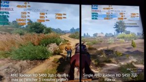 Intel HD 4000 Graphics vs AMD Radeon HD 5450 2gb and CROSSFIRE! | The Witcher 3