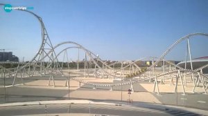 Rollercoaster Flying Aces in Ferrari World I Kolejka Górska Flying Aces w Parku Ferrari w Abu Dhabi