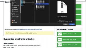 Scania dump to PIN code from ASSY COO6 COO7 COO8 EMS S6 S7 S8 EMD1 LAS c006 c007 c008