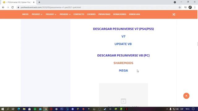 EL MEJOR PARCHE/PES UNIVERSE V8/PES 2021 PC&PS4/PS5 смотреть онлайн