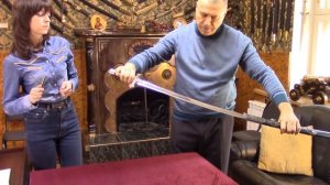 Мамлюкская сабля с заказным оформлением рукояти и ножен производства "Назаров и Калибр" (г. Иваново