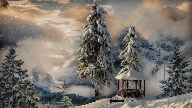 Футаж_Зимний пейзаж_03_FullHD