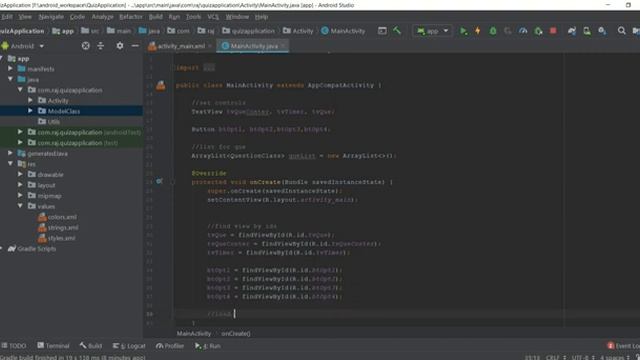 Android App Project : Simple Quiz App (Android Studio + Java)
