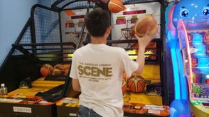 Street basketball Jr. Arcade Games - Two-handed over 1000 points (Fluke & Hard basketballs)