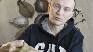 Фляга армейская СССР (солдатская полевая фляжка)