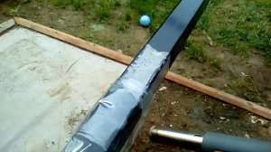 Защита столба забора от морозного пучения.