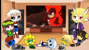 Undertale reacts to CUPHEAD VS TRICKY (BOSS BATTLE ANIMATION)