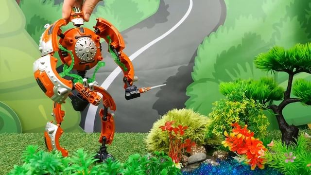 Робот тяжело заболел! Лечим игрушки Giga Bots! Видео про игры в больничку и игрушки трансформеры