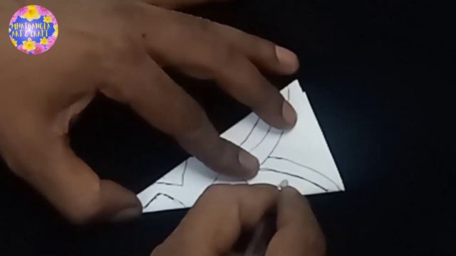 How to cut a simple snowflake out of paper. Christmas crafts .Paper snowflakes handmade mhatbangla
