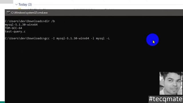 Run/Execute MySQL Queries with C Program on windows PC ? #tecqmate #mysql #cprogramming