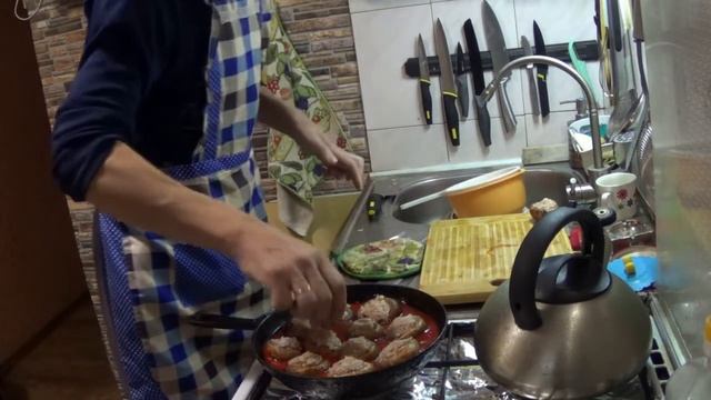 Фаршированные шампиньоны.