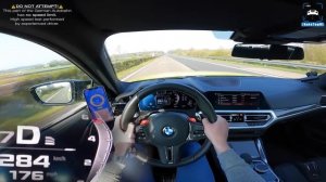 BMW M4 G82 Competition TOP SPEED on AUTOBAHN [NO SPEED LIMIT] by AutoTopNL
