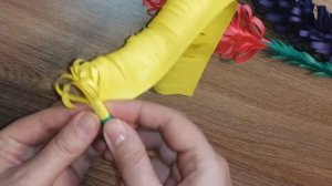 Поделка букет из цветной бумаги!