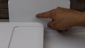 HP DeskJet 4100e Loading Paper Tray.