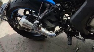 Akrapovic Pipe with Resonator installed to my CF Moto GT400 - Sound Check