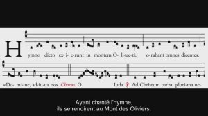 Hymno dicto exierunt in montem Oliveti