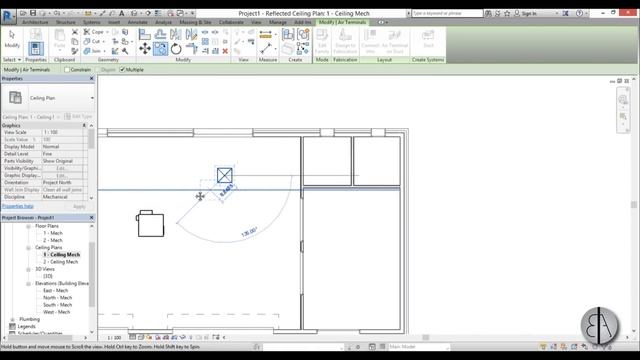 Simple Mechanical System in Revit Tutorial