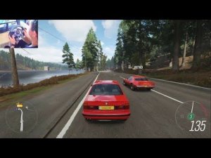 FORZA HORIZON 4 | BMW M5 E34 TEST DRIVE | STEERING WHEEL CONTROL GAMEPLAY