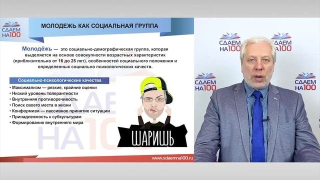 3.3 Социология. Молодежь как социальная группа