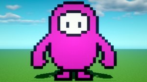 FALL GUYS ПИКСЕЛЬ АРТ В МАЙНКРАФТ!