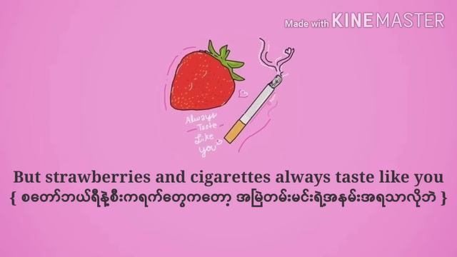 Troye Sivan - Strawberries & Cigarettes (Myanmar Sub)   #mmsub #englishsongs #troyesivan