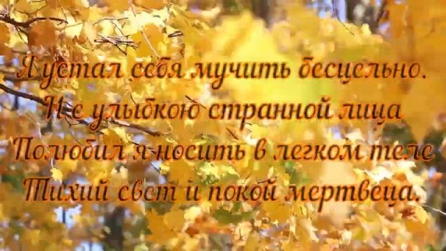 Эти стихи Сергей Есенин написал тогда, когда "отскандалил"... смотреть онлайн