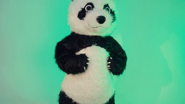 Ростовая кукла костюм Панда. Карнавальный большой надувной костюм медведя для аниматора 2,6 метра