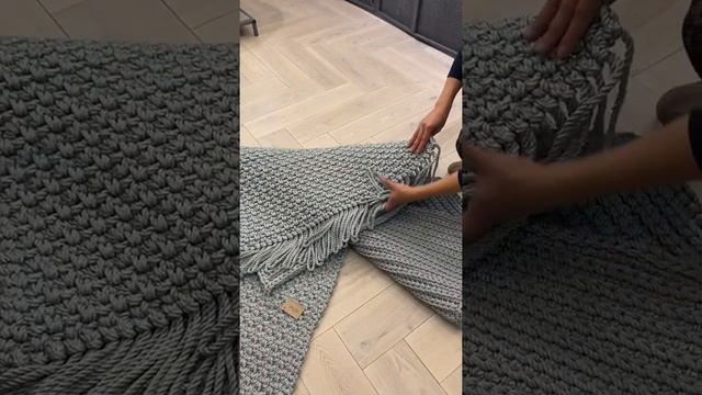 Ковры ручной работы. Вязанные коврики из шнура Иванка. смотреть онлайн